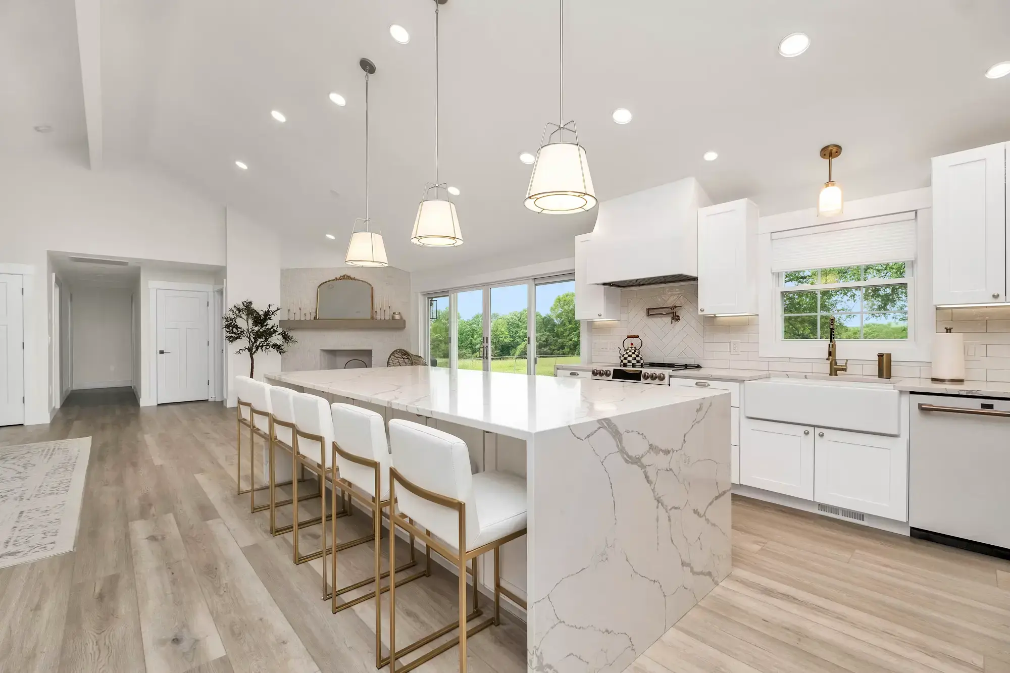 A bright, modern kitchen